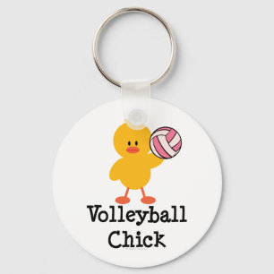Volleyball Chick Key Chain