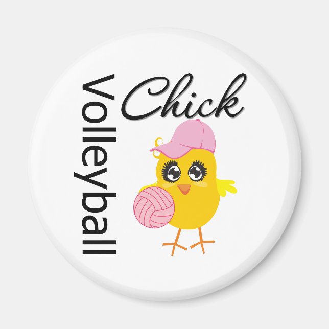 Volleyball Chick Magnet (Front)