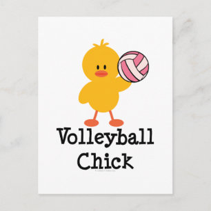 Volleyball Chick Postcard