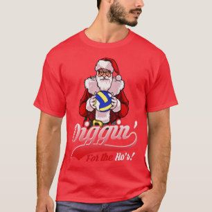 Volleyball Christmas Beach Volleyball Xmas Santa G T-Shirt