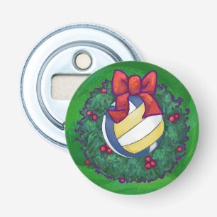 Volleyball Christmas Bottle Opener