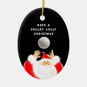 volleyball Christmas Ceramic Tree Decoration