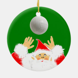 Volleyball Christmas Collectable Ceramic Tree Decoration