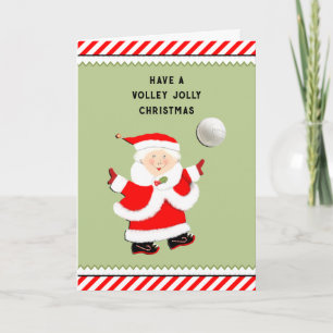 Volleyball Christmas Holiday Card