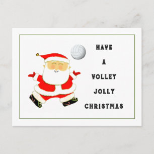 Volleyball Christmas Holiday Postcard