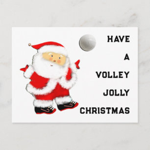 Volleyball Christmas Holiday Postcard