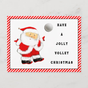 Volleyball Christmas Holiday Postcard