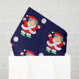 Volleyball Christmas Holiday Tissue Paper
