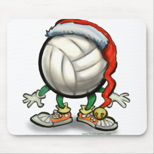Volleyball Christmas Mouse Mat