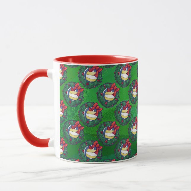 Volleyball Christmas Mug (Left)
