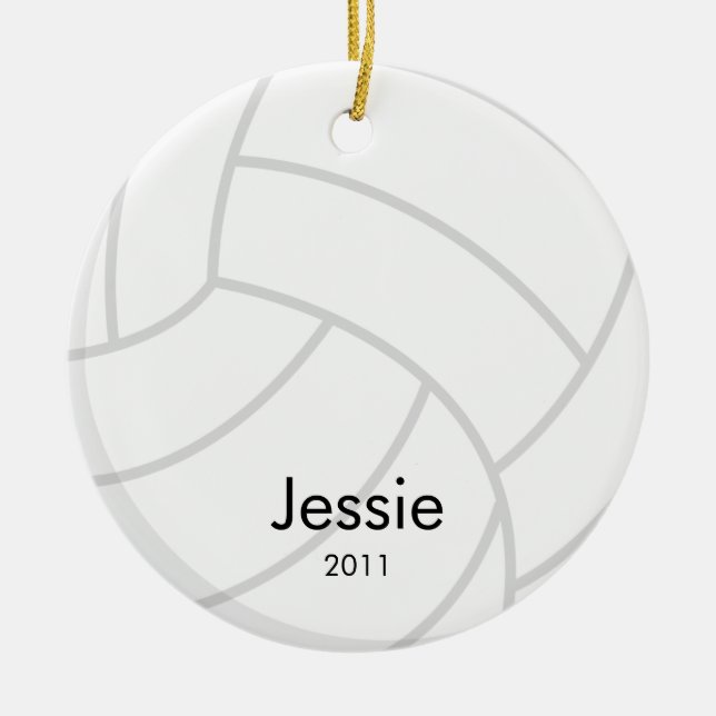 Volleyball Christmas Ornament (Front)