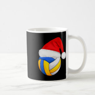 Volleyball Christmas Santa Hat Funny Santa Xmas Ap Coffee Mug
