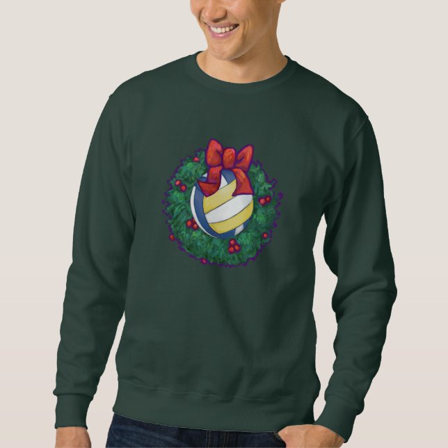 Volleyball Christmas Sweatshirt (Front)