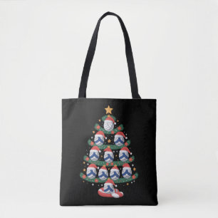 Volleyball Christmas Tree Lights Sports Player  Tote Bag