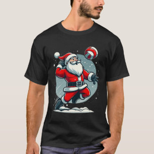 Volleyball Christmas Xmas Christmas Santa Volleyba T-Shirt