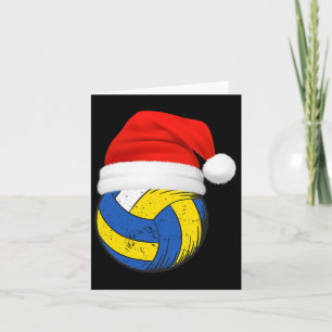 Volleyball Christmas Xmas Volleyball Player  Card