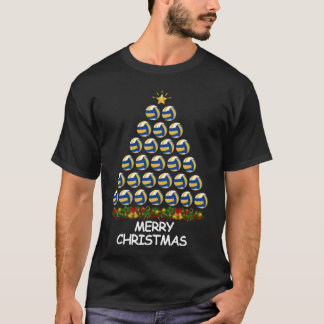Volleyball Christmasree Merry Christmas vintage T-Shirt