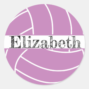 volleyball classic round sticker