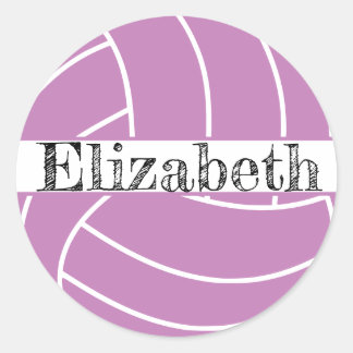 volleyball classic round sticker