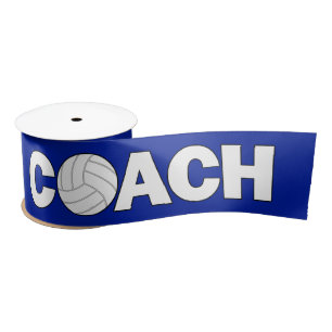 Volleyball Coach Custom Colour Ribbon Satin Ribbon