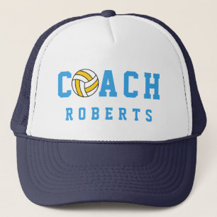 volleyball COACH [custom name] Trucker Hat