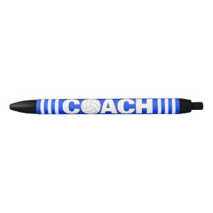 Volleyball Coach Custom Team Colour Fun Sports Black Ink Pen
