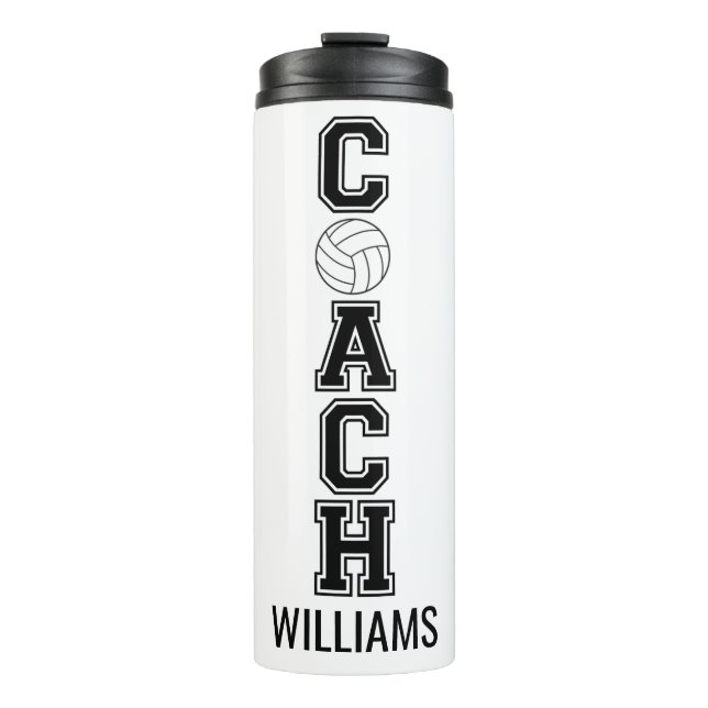 Volleyball coach custom thank you gift tumbler (Front)