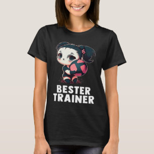 Volleyball coach  cute panda girl volleyball T-Shirt
