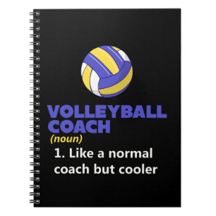 Volleyball Coach Definition Notebook