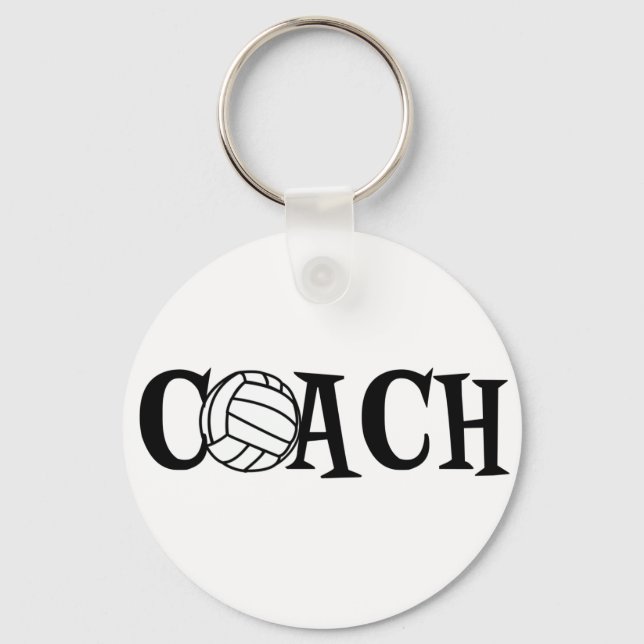 Volleyball Coach Key Ring (Front)