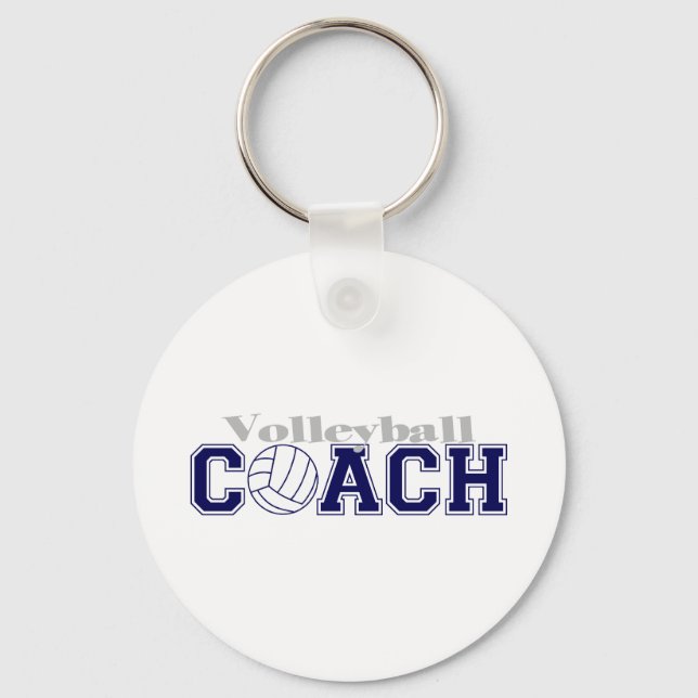 Volleyball Coach Key Ring (Front)