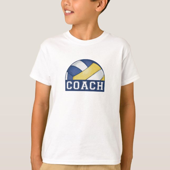 Volleyball Coach 	Kids' Basic Hanes T-Shirt (Front)