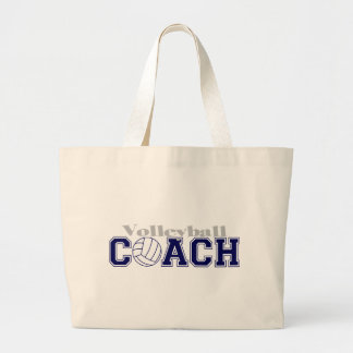 Volleyball Coach Large Tote Bag