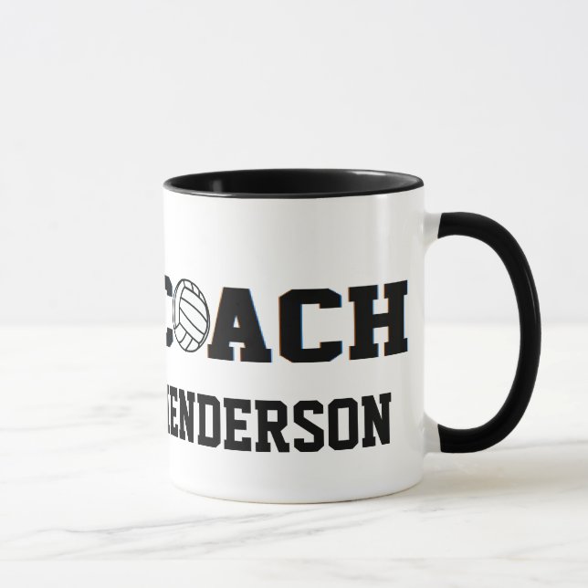 Volleyball Coach - Personalised Mug (Right)