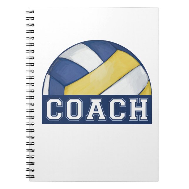 Volleyball Coach Photo Notebook (Front)