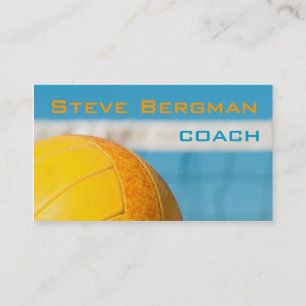 Volleyball Coach Player Trainer Team Game Business Card