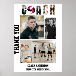 Volleyball Coach Senior Night Graduation Poster