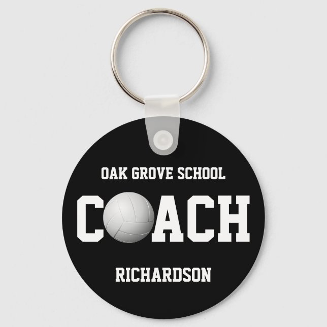 Volleyball Coach  Sport  Keychain (Front)