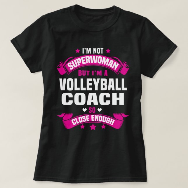 Volleyball Coach T-Shirt (Design Front)