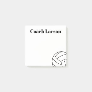 Volleyball coach thank you gift sticky notes! post-it notes