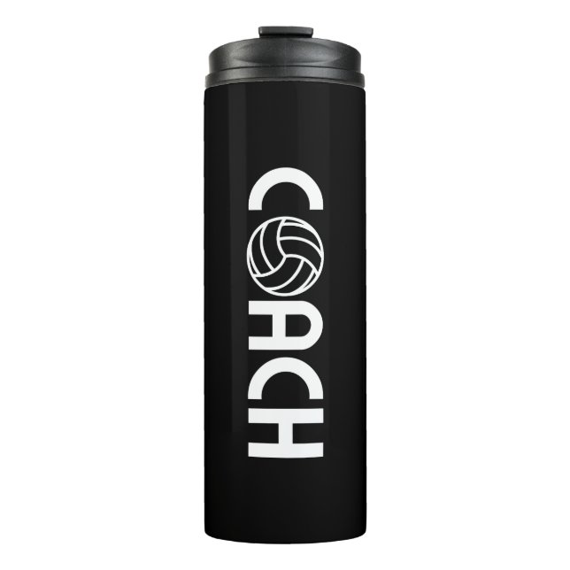 Volleyball Coach Thermal Tumbler (Front)