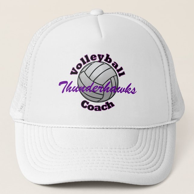 Volleyball Coach Trucker Hat (Front)