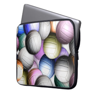 Volleyball Collage Laptop Sleeve