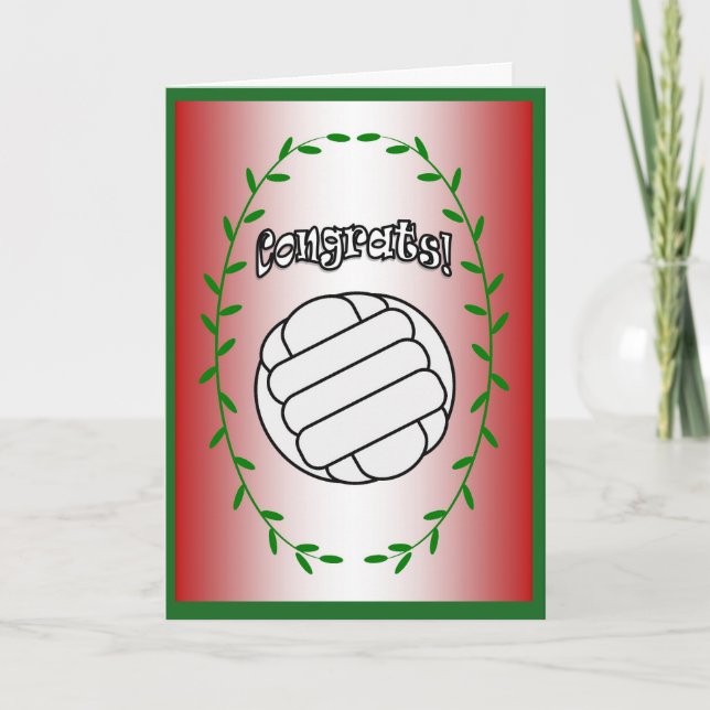 Volleyball - Congrats! Card (Front)
