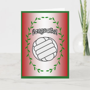Volleyball - Congrats! Card