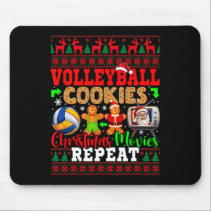 Volleyball Cookies Xmas Movies Repeat Costume Play Mouse Mat