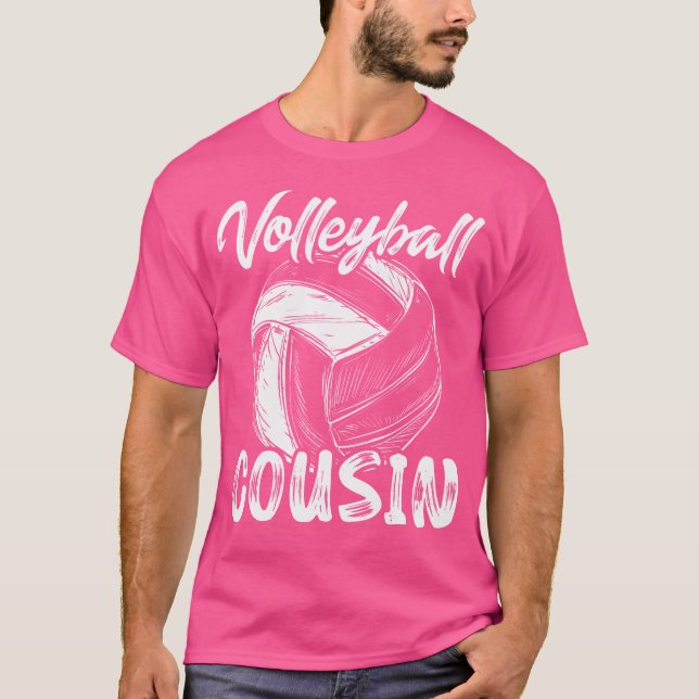 Volleyball Cousin For Men Family Matching Volleyba T-Shirt (Front)
