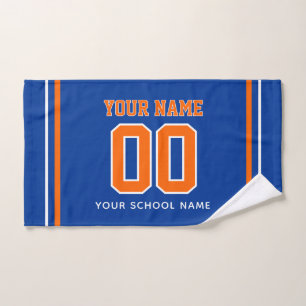 Volleyball Custom Name & Jersey Number, Team Gift Hand Towel