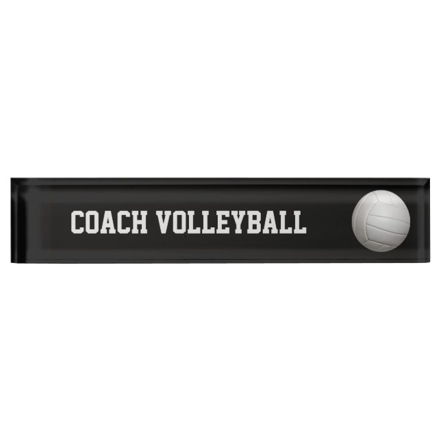 Volleyball custom nameplate (Front)
