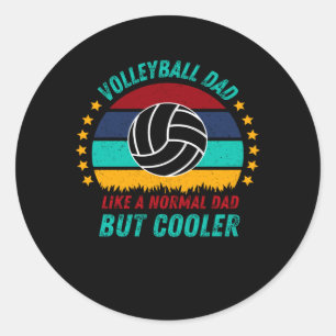Volleyball Dad  - Cool Fathers Day Gift Classic Round Sticker